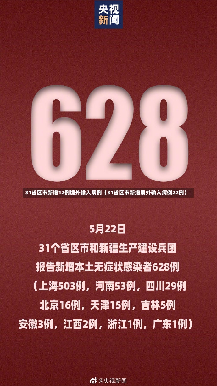 31省区市新增12例境外输入病例（31省区市新增境外输入病例22例）-第2张图片