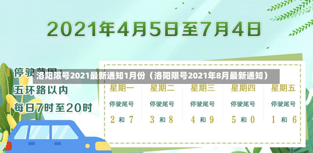 洛阳限号2021最新通知1月份（洛阳限号2021年8月最新通知）-第1张图片