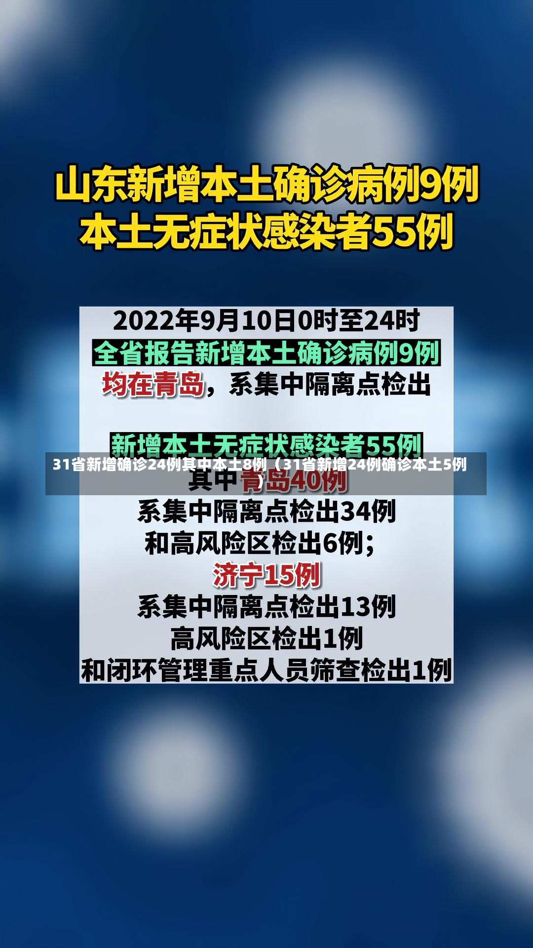 31省新增确诊24例其中本土8例（31省新增24例确诊本土5例）-第1张图片