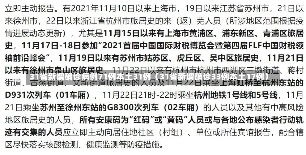 31省新增确诊病例71例本土31例（31省新增确诊33例本土17例）-第3张图片