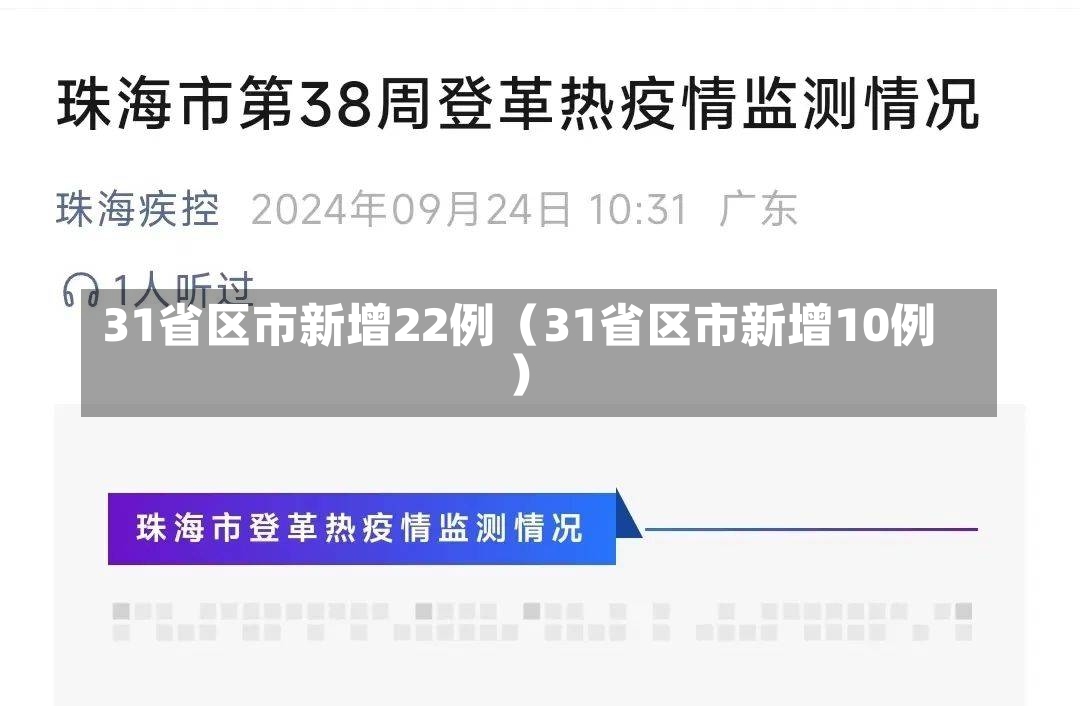 31省区市新增22例（31省区市新增10例）-第1张图片