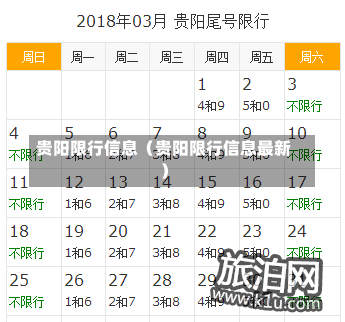 贵阳限行信息（贵阳限行信息最新）-第1张图片