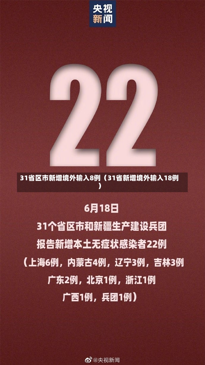 31省区市新增境外输入8例（31省新增境外输入18例）-第2张图片