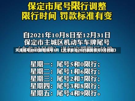 天津限号2022最新限号3月（天津限号2021最新限号3月时间）