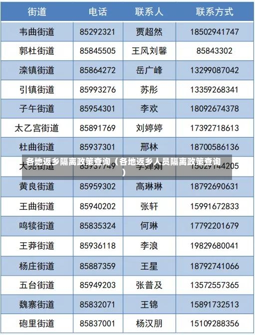 各地返乡隔离政策查询（各地返乡人员隔离政策查询）-第1张图片