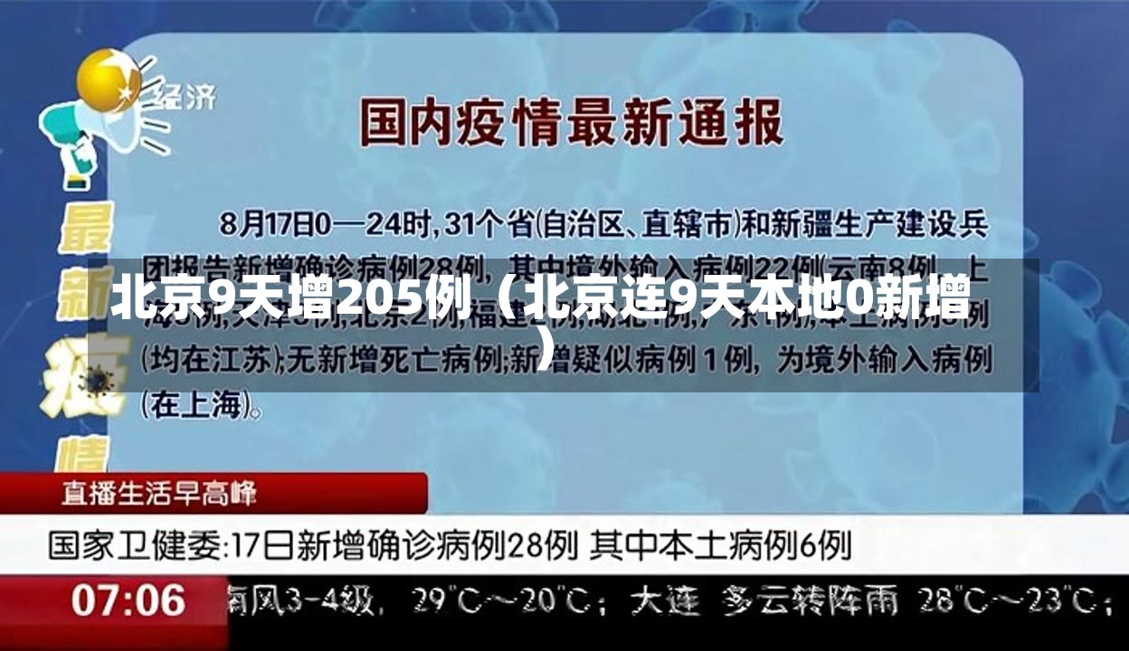 北京9天增205例（北京连9天本地0新增）