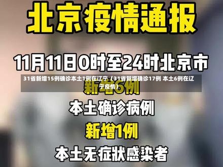 31省新增15例确诊本土1例在辽宁（31省新增确诊17例 本土6例在辽宁疫情）-第3张图片