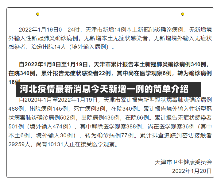 河北疫情最新消息今天新增一例的简单介绍-第1张图片