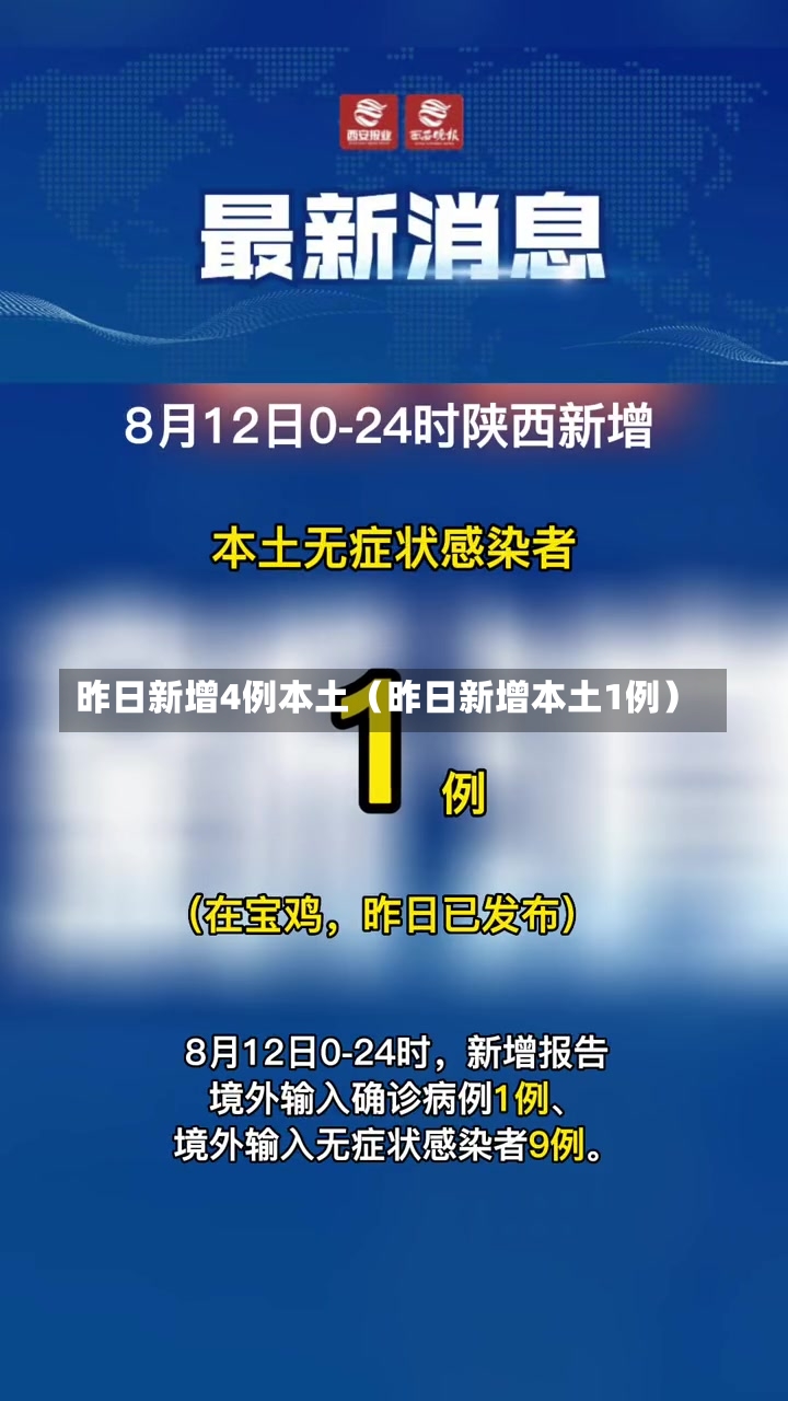 昨日新增4例本土（昨日新增本土1例）-第1张图片