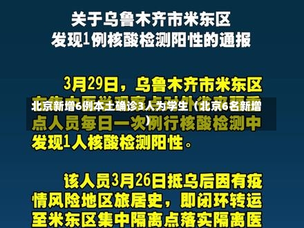 北京新增6例本土确诊3人为学生（北京6名新增）-第1张图片