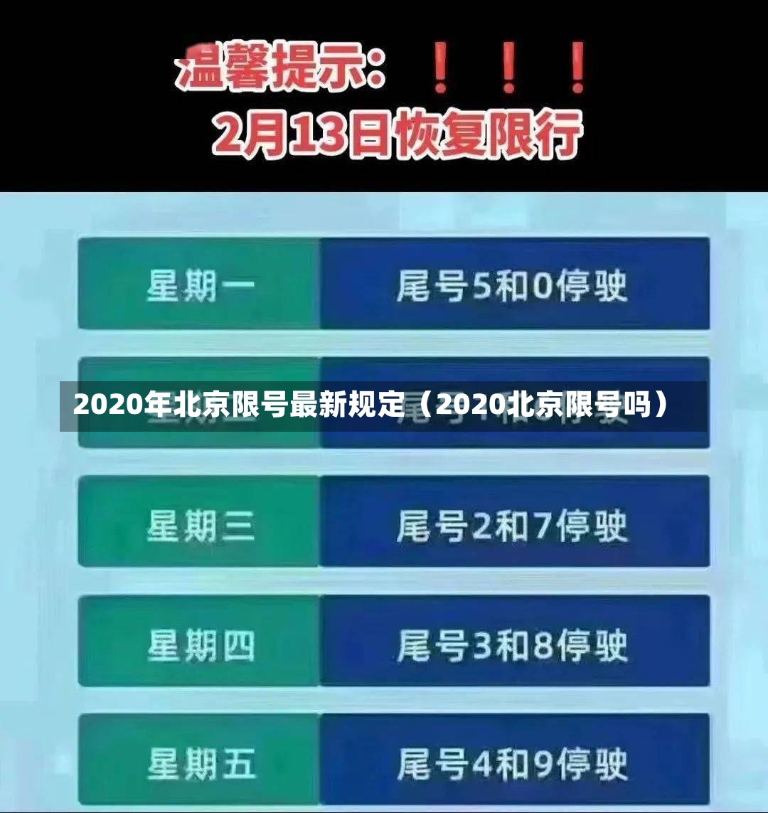 2020年北京限号最新规定（2020北京限号吗）-第2张图片