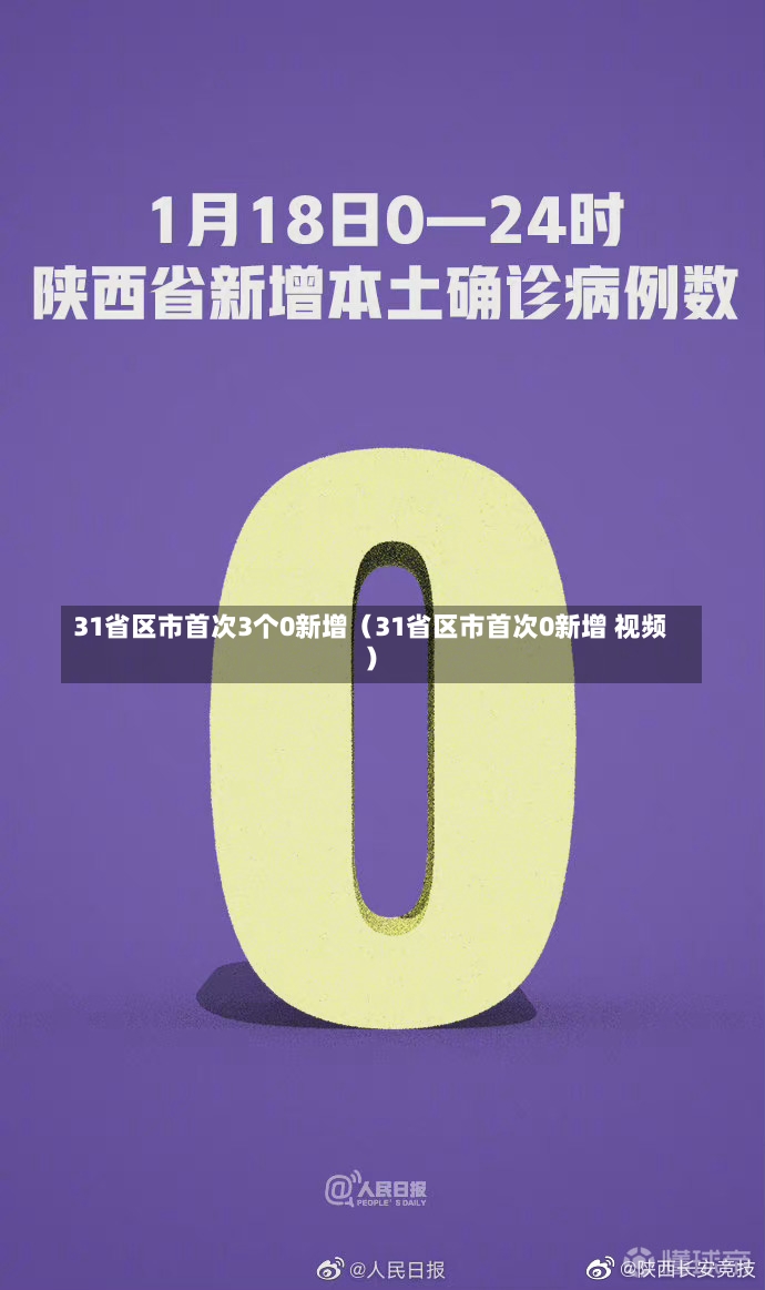 31省区市首次3个0新增（31省区市首次0新增 视频）-第2张图片