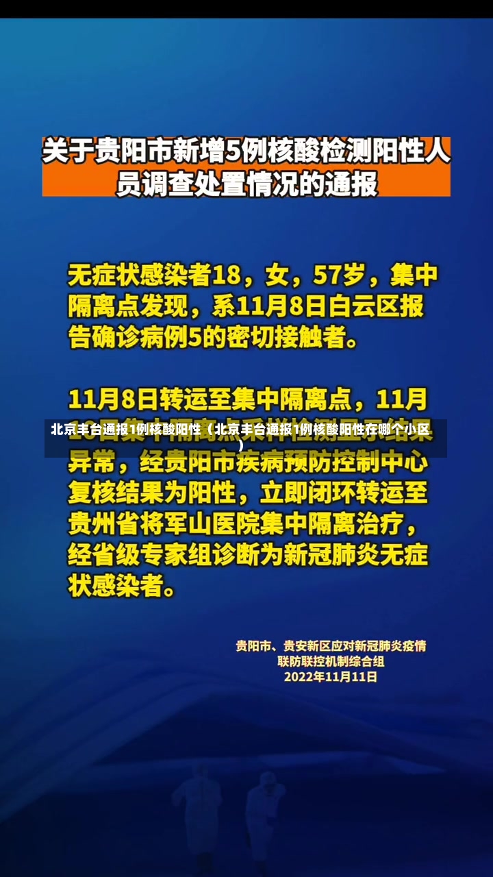 北京丰台通报1例核酸阳性（北京丰台通报1例核酸阳性在哪个小区）-第1张图片