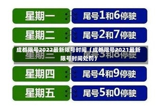 成都限号2022最新限号时间（成都限号2021最新限号时间处罚）-第3张图片