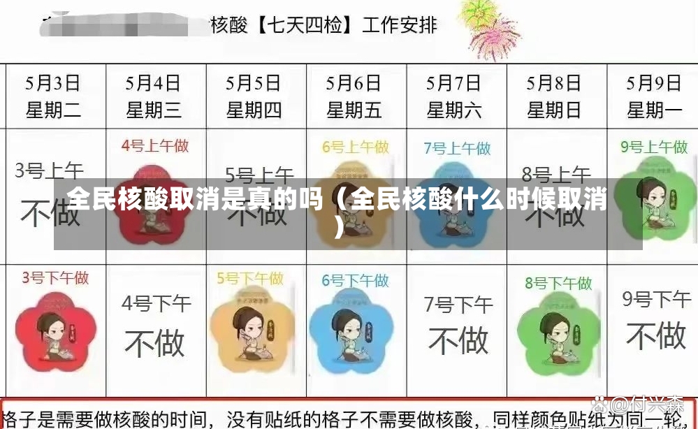 全民核酸取消是真的吗（全民核酸什么时候取消）