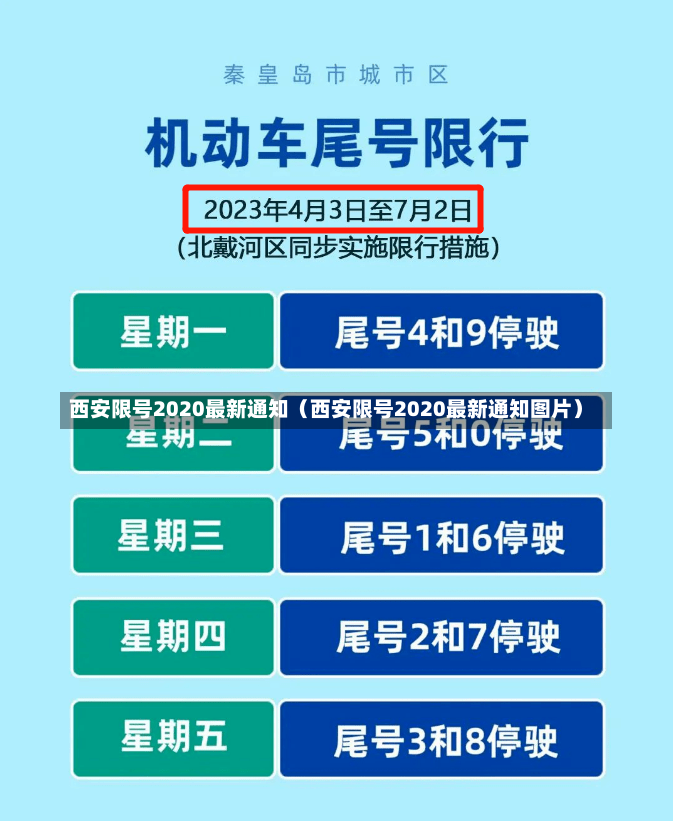 西安限号2020最新通知（西安限号2020最新通知图片）